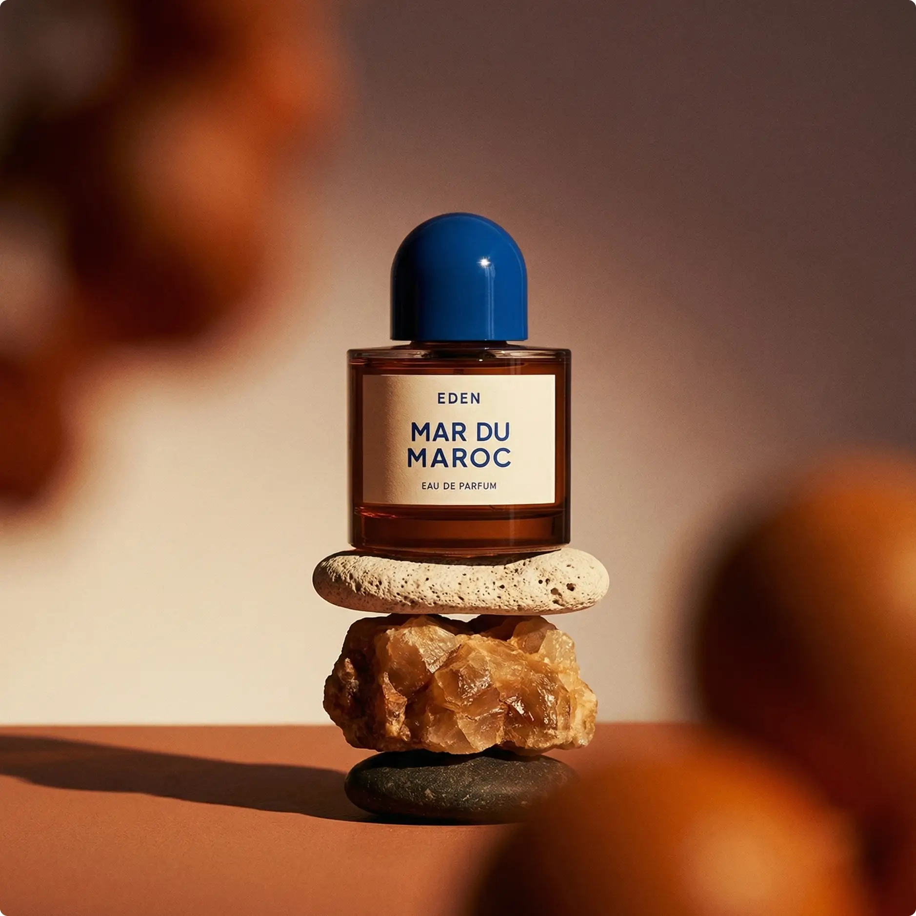 A bright campaign image of a person using a product.