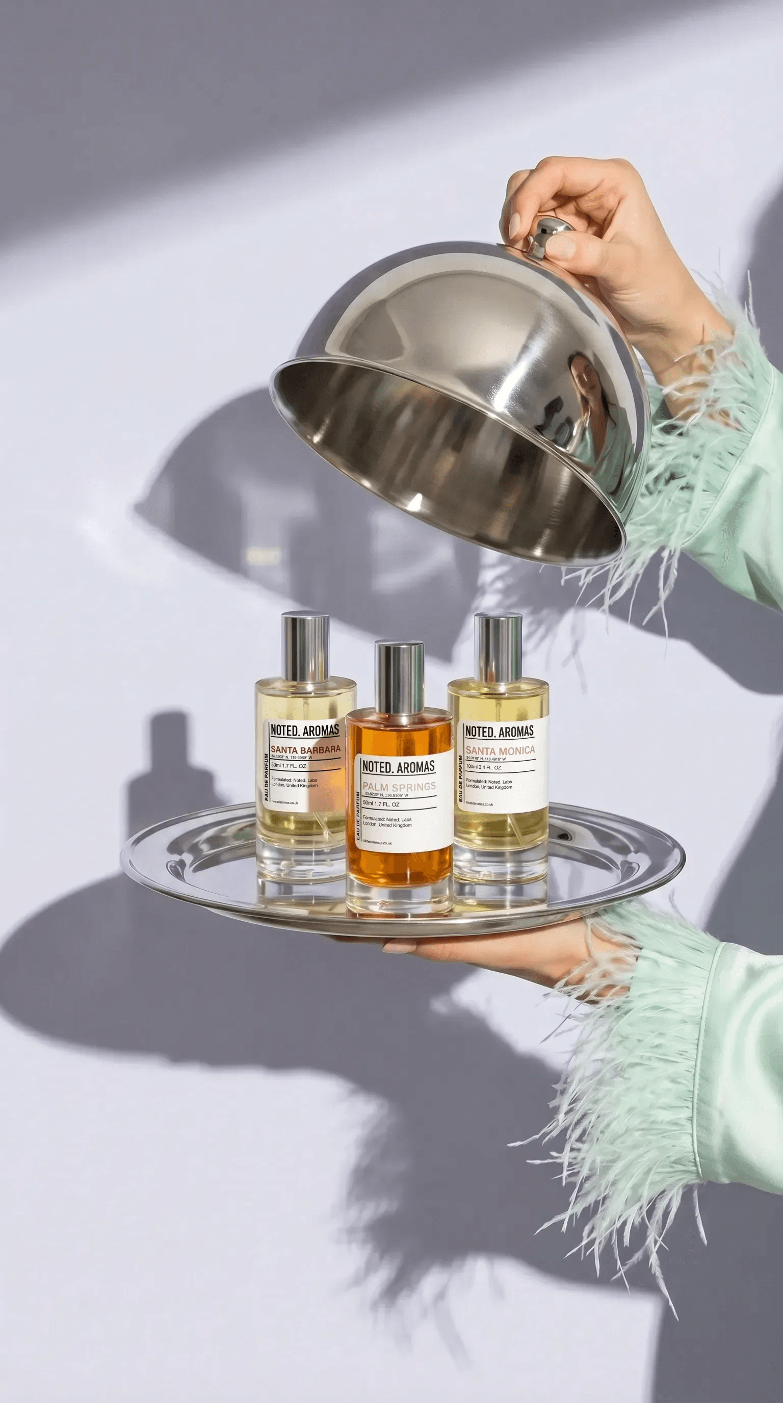 Noted. Aromas product photography campaign