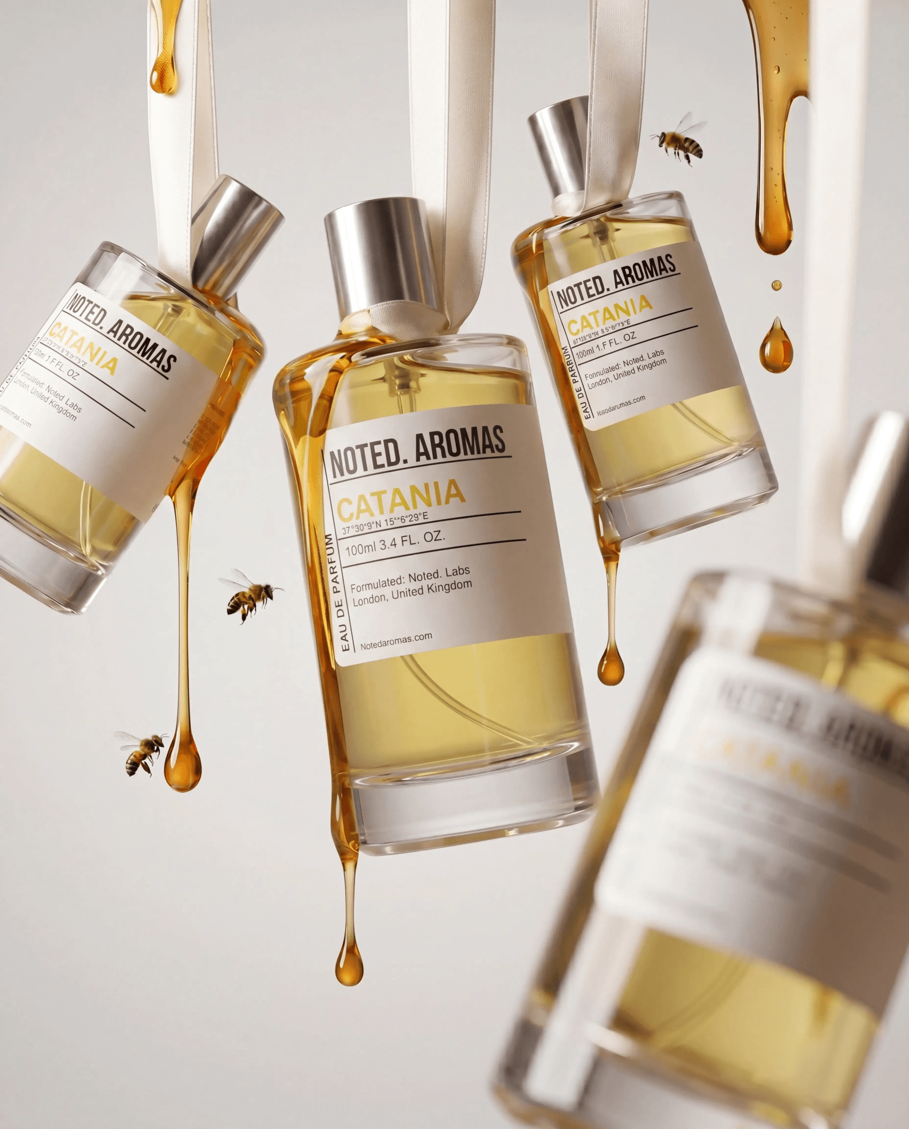 Noted. Aromas perfume campaign image