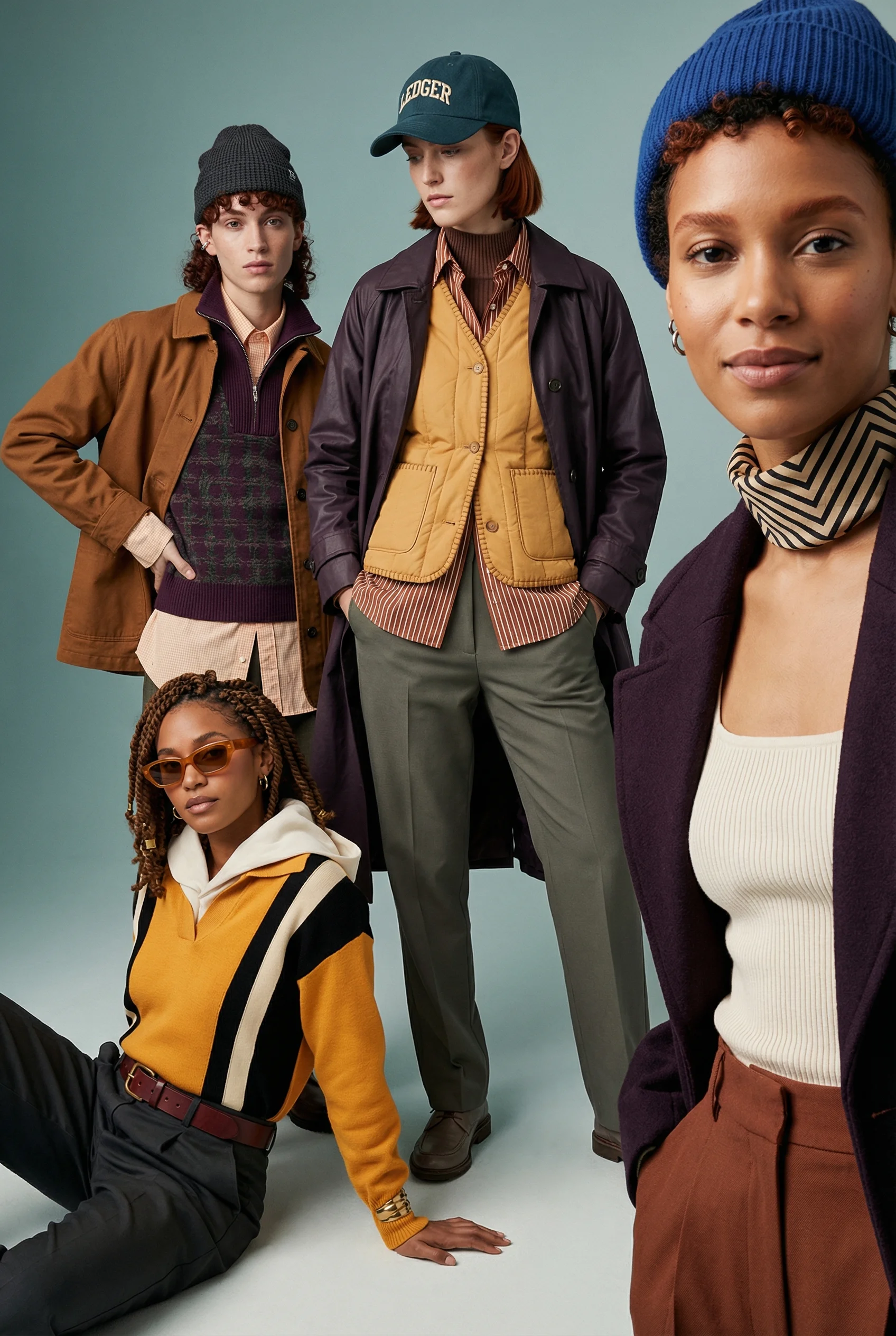 Layered Editorial Group public scene for Apparel Product Photography Ideas