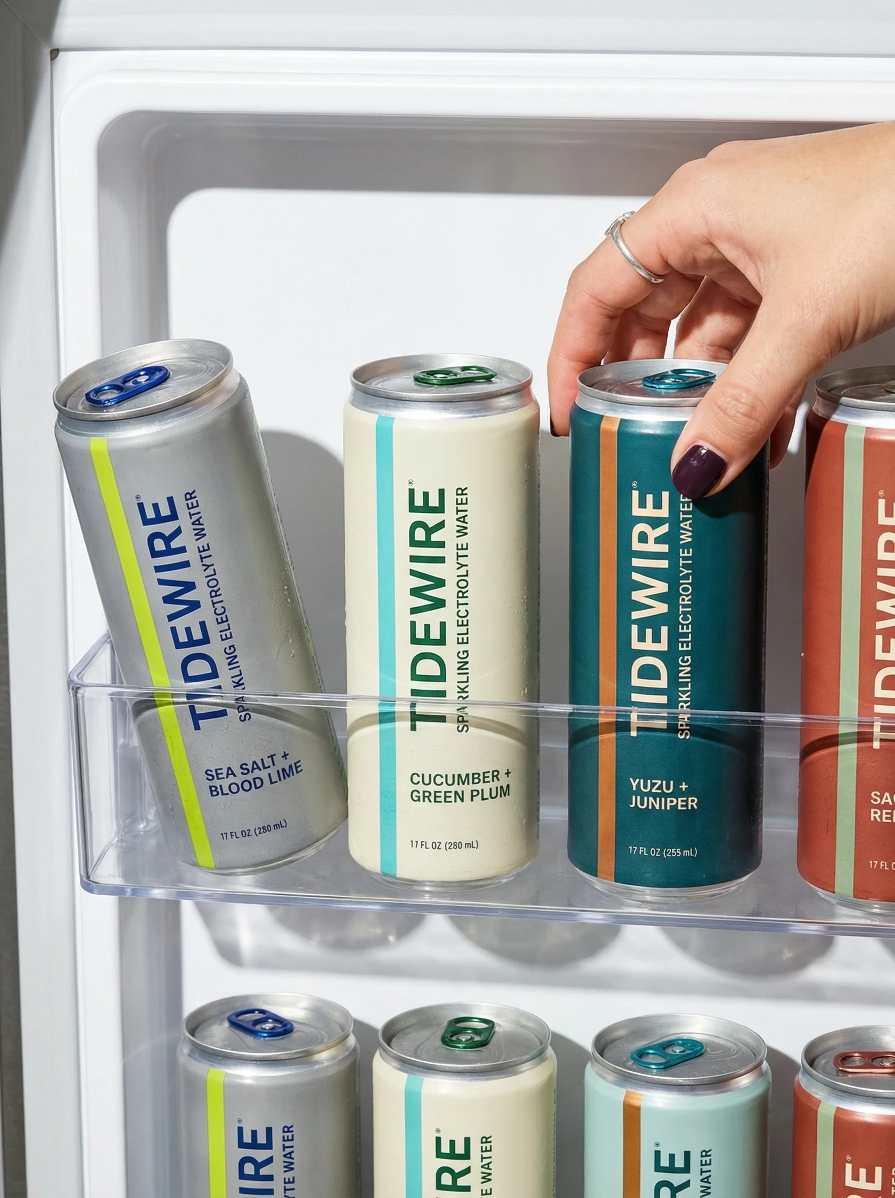 Fridge Can Selection scene example for Beverage Product Photography Ideas
