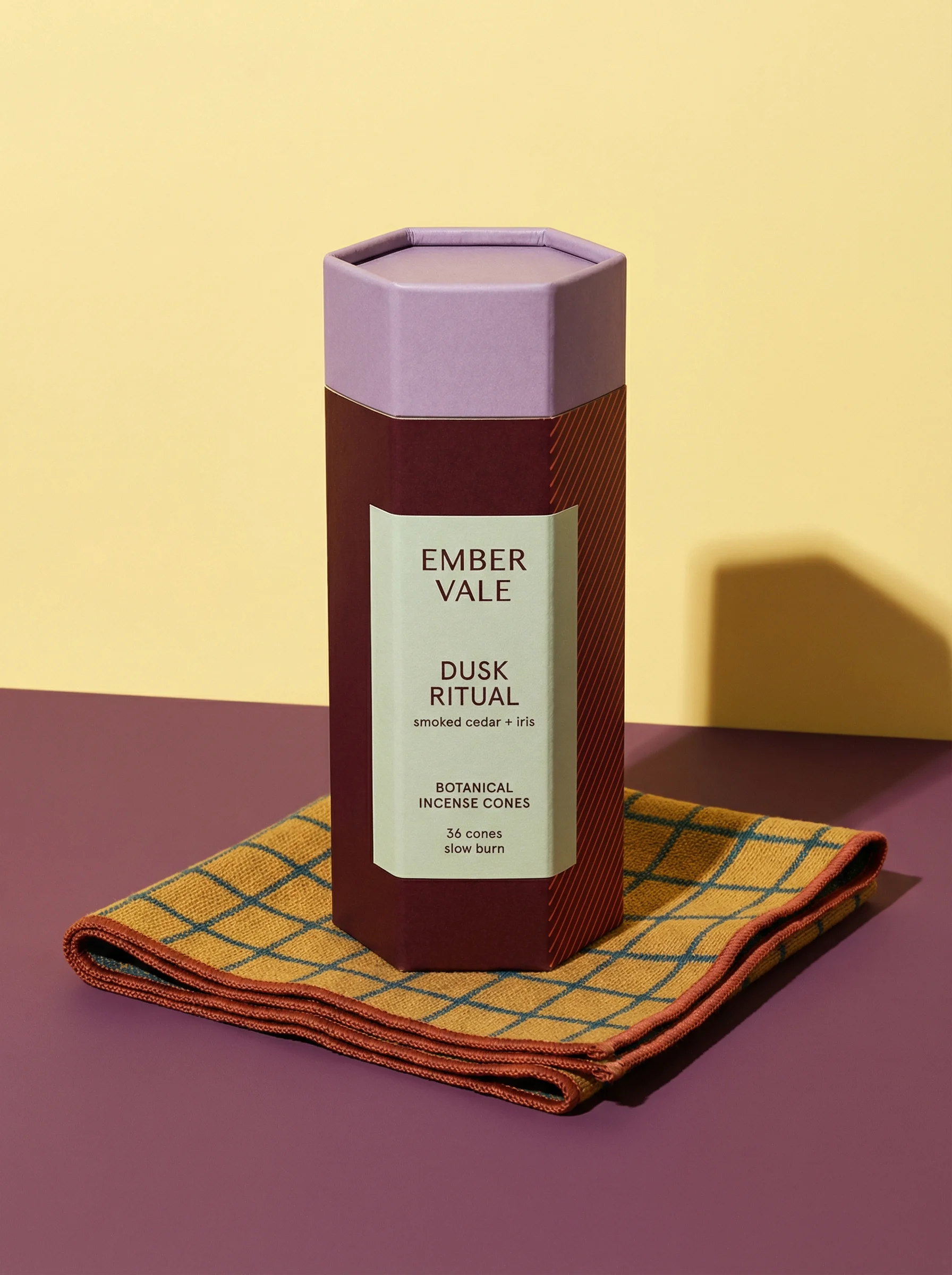 Botanical Incense Still Life scene example for Candle Product Photography Ideas