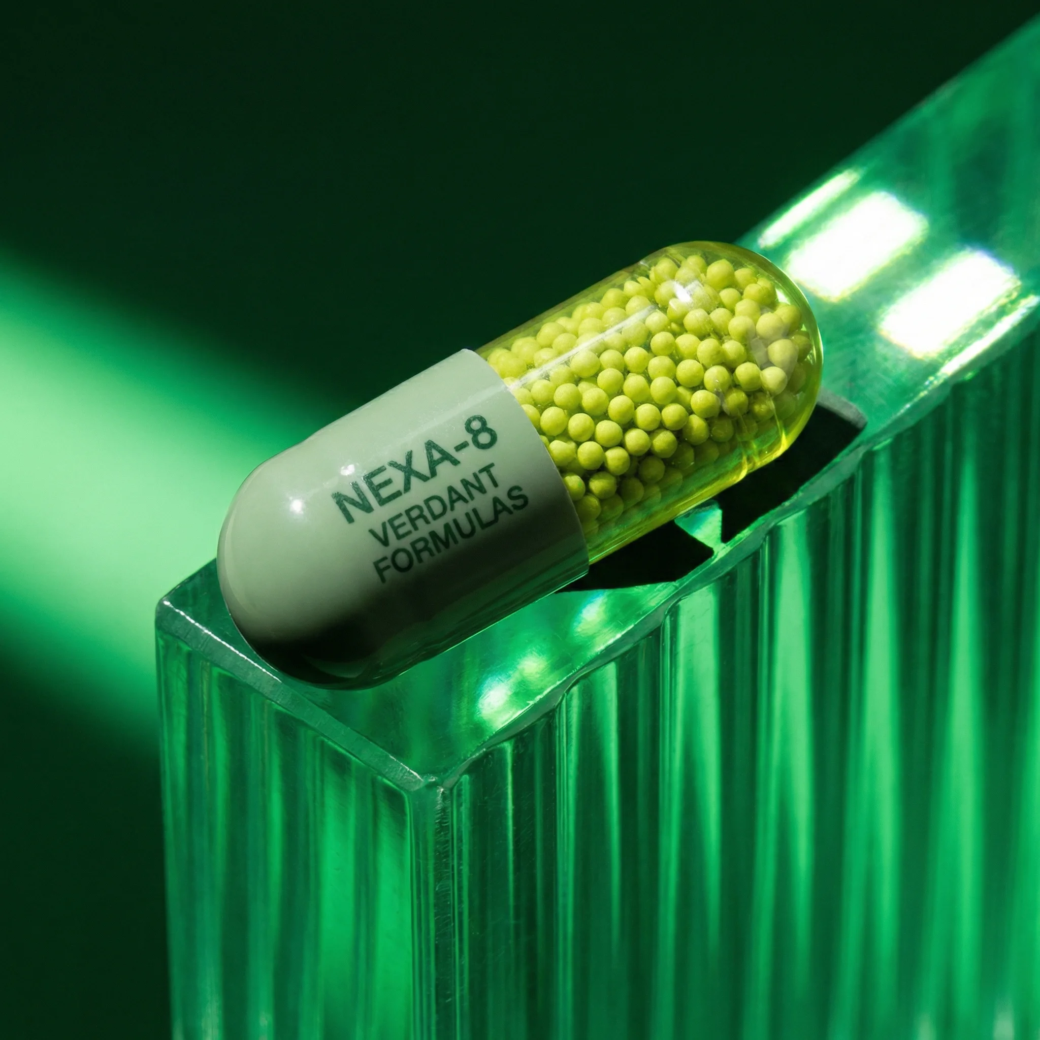 Close product detail image of a capsule display