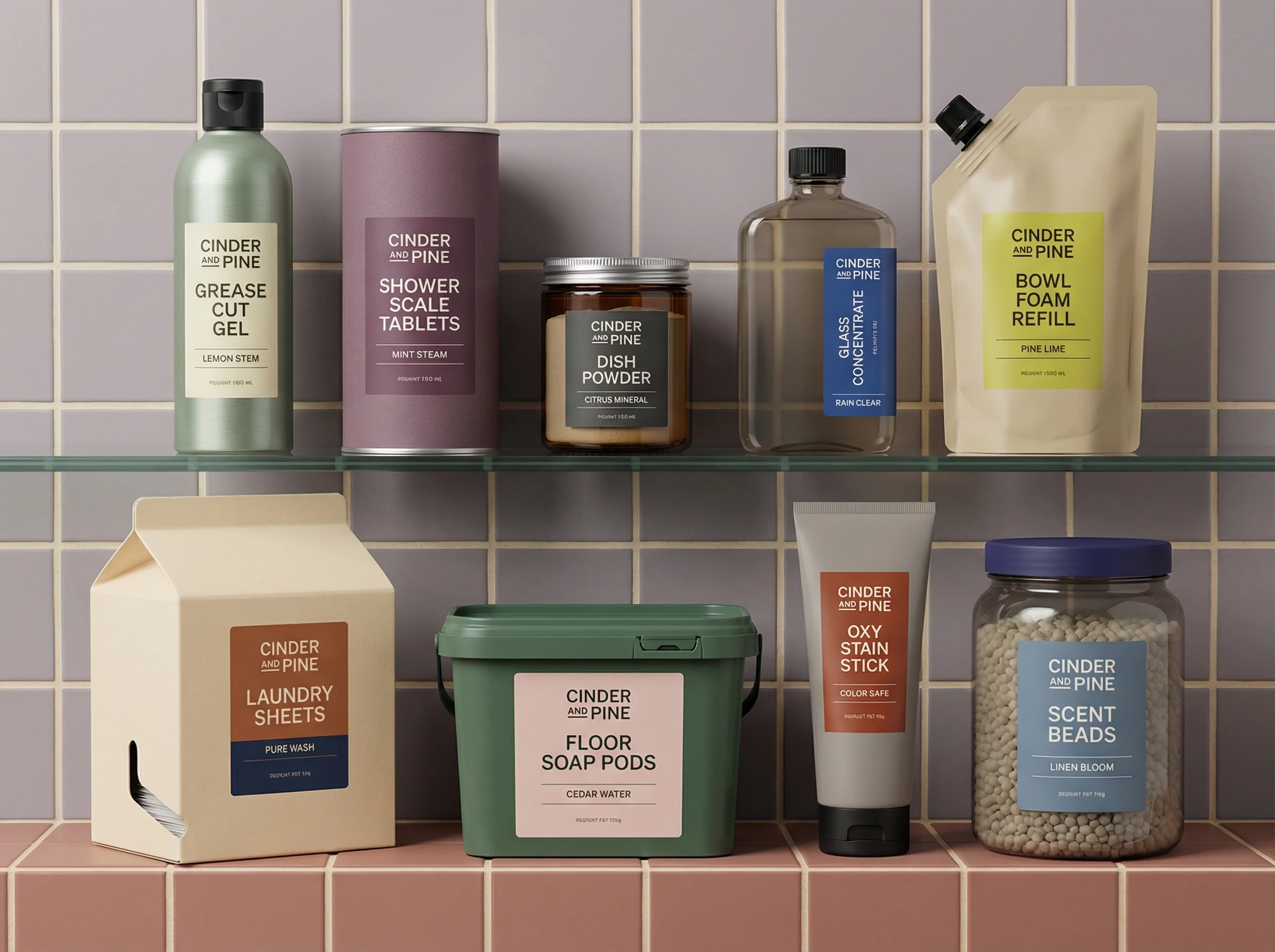 Home Care Lineup public scene for Ecommerce Ad Creative Examples for Product Campaigns