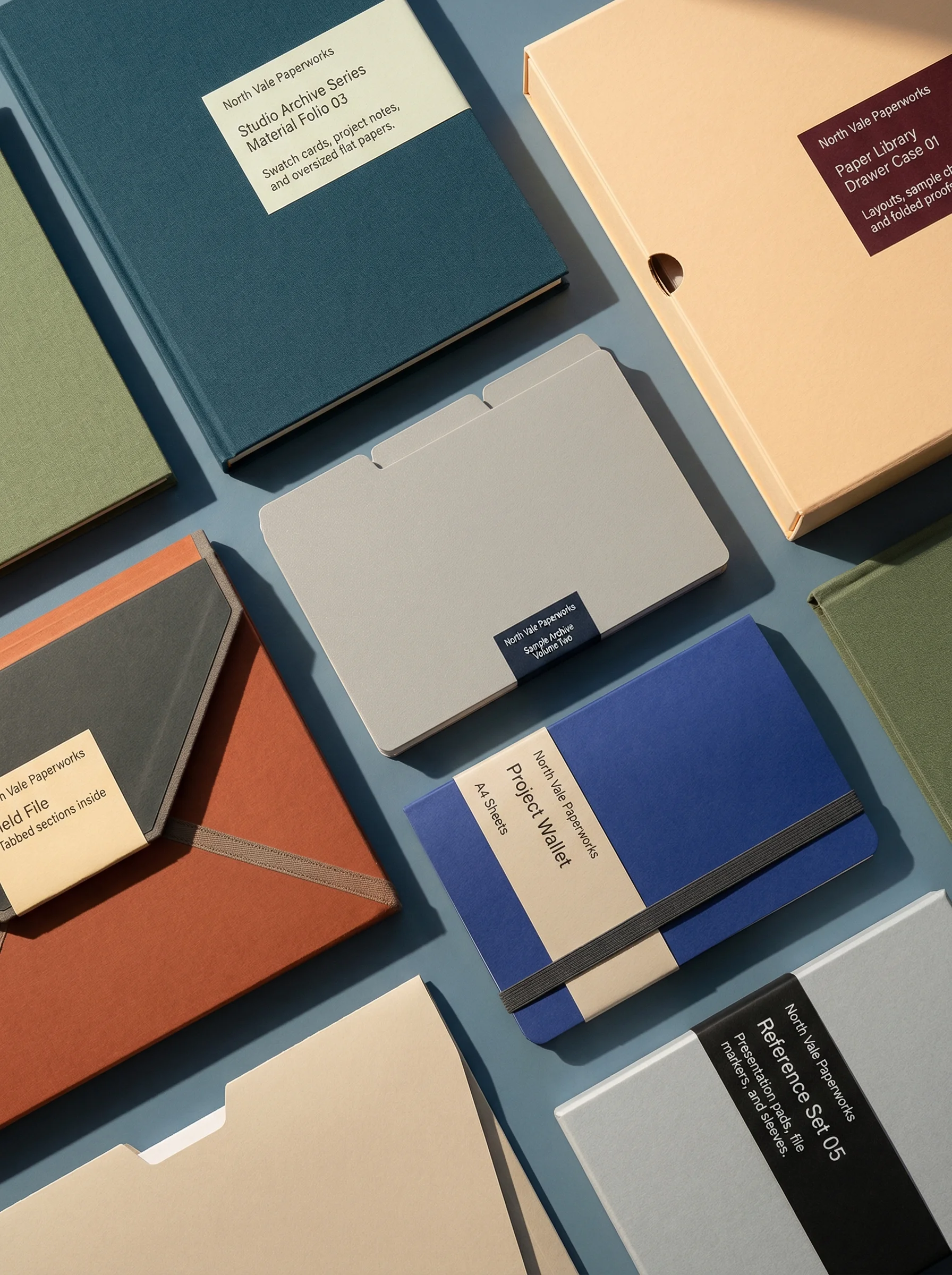 Editorial Stationery Flatlay scene example for Flat Lay Product Photography