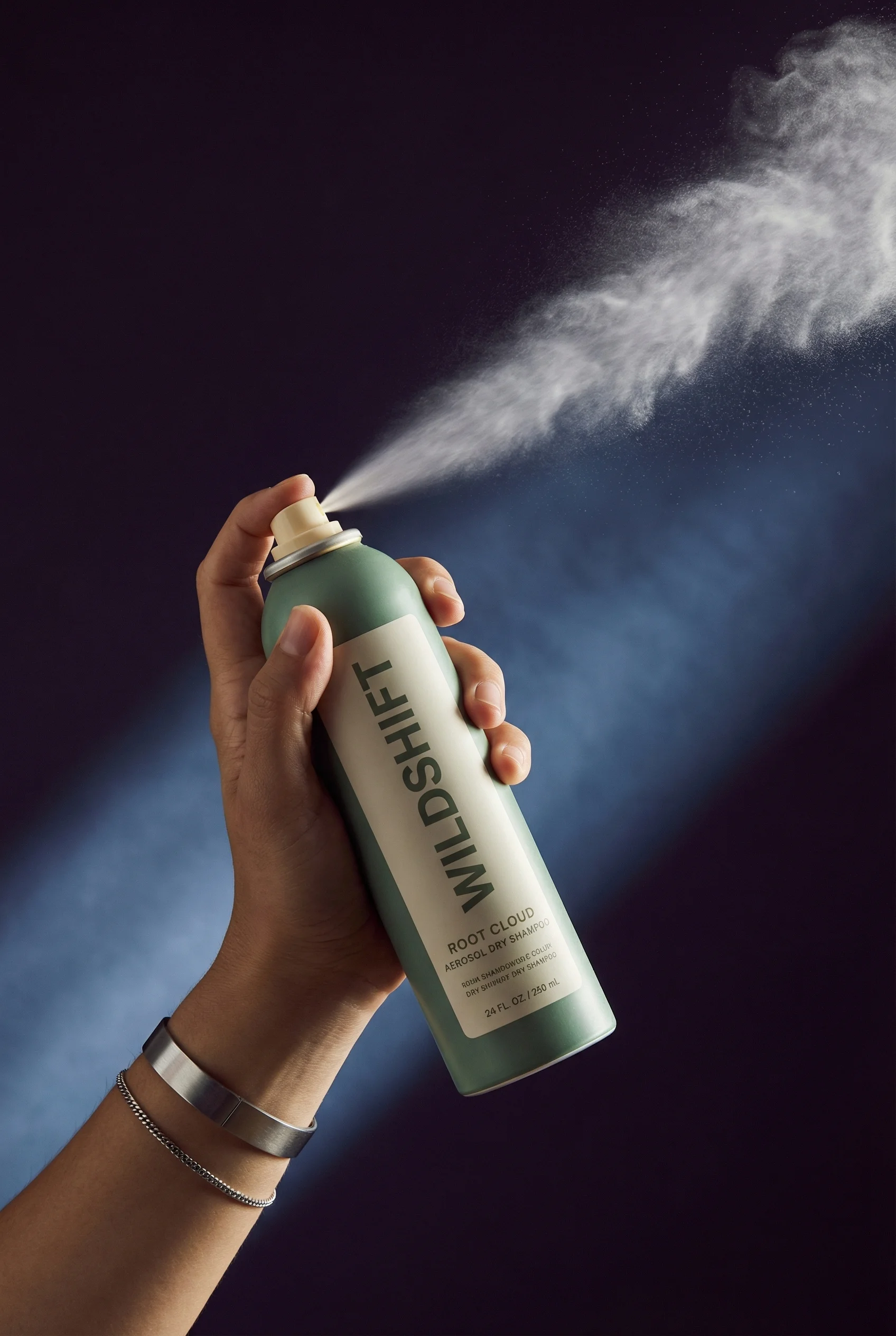 Dry Shampoo Mist scene example for Haircare Product Photography Ideas