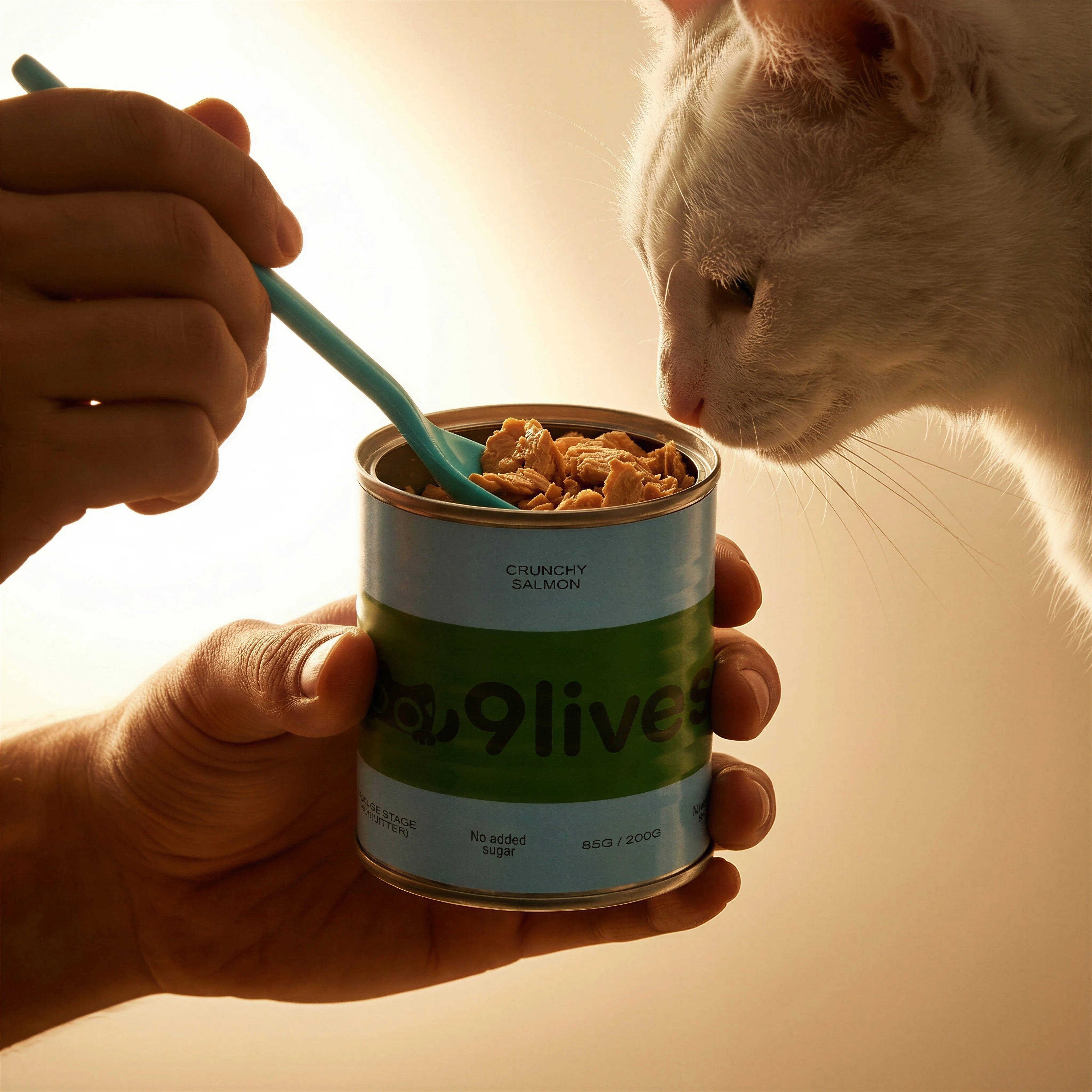 Cat Food Moment scene example for How to Turn Product Photos into Lifestyle Images
