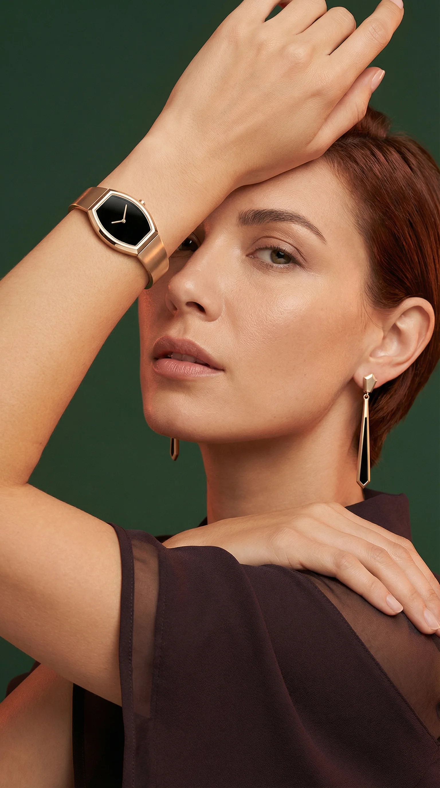 Editorial Gold Jewellery Portrait public scene for Jewellery Product Photography Ideas
