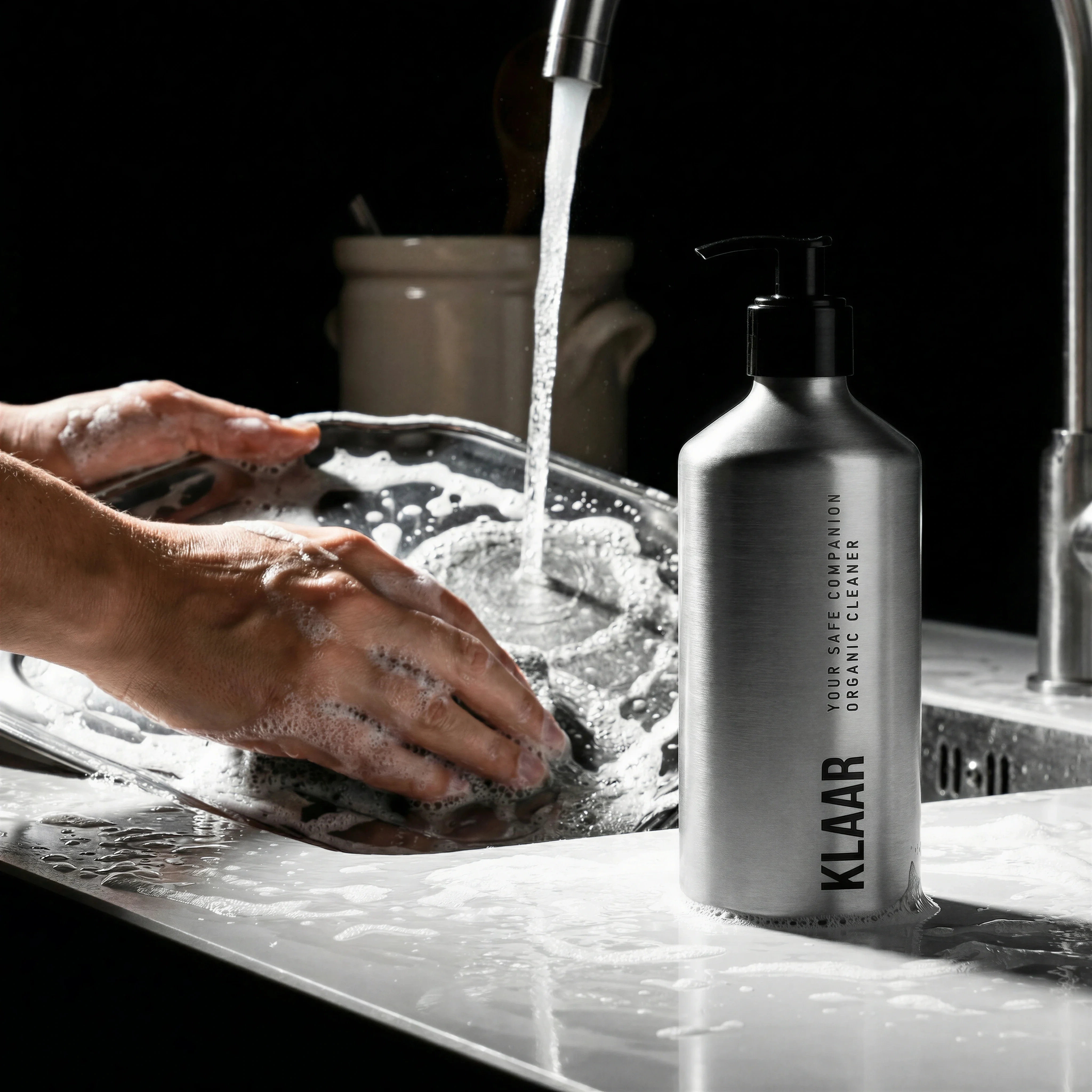 Modern Kitchen Sink scene example for Lifestyle Product Photography