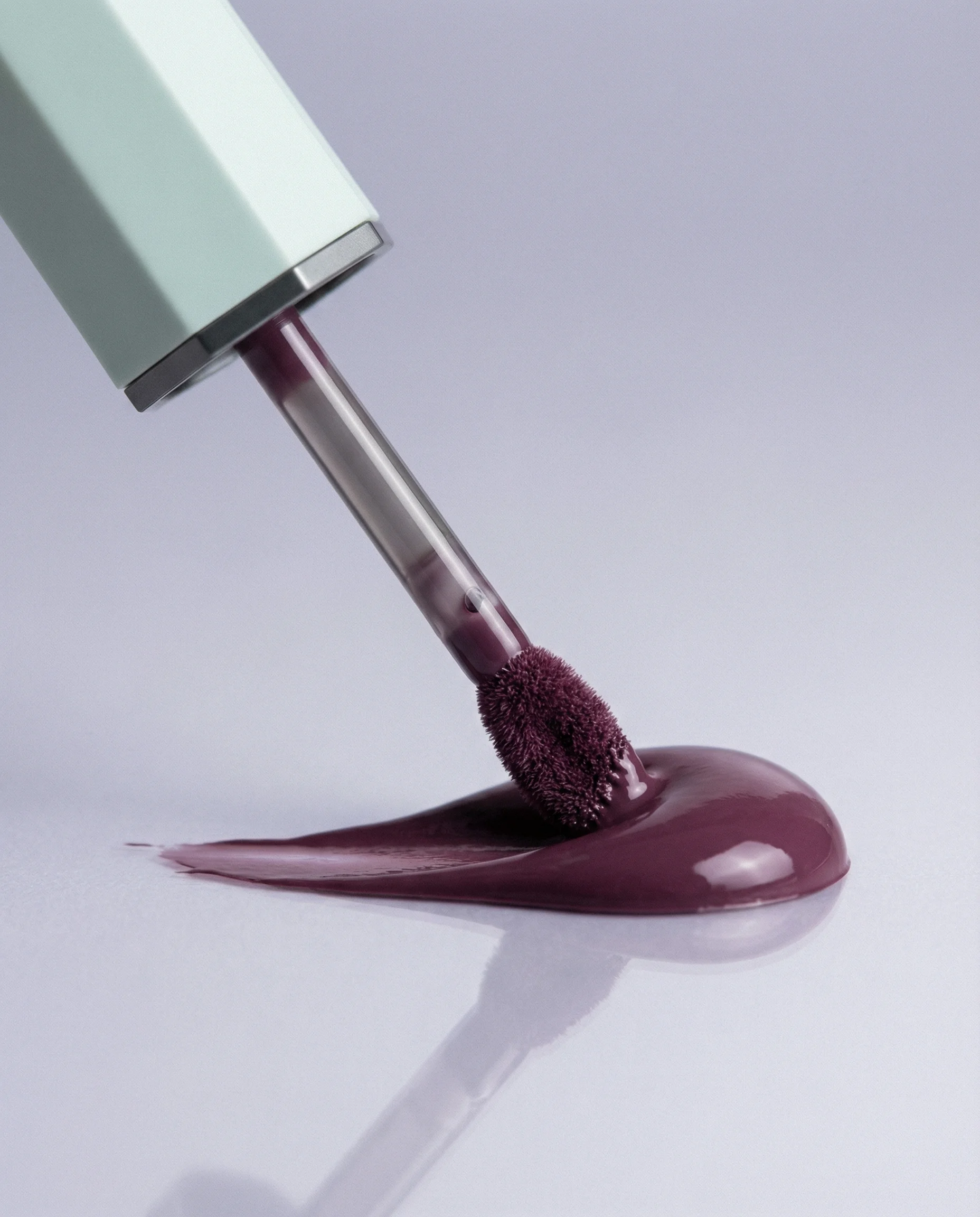 Plum Lip Mousse scene example for Makeup Product Photography Ideas