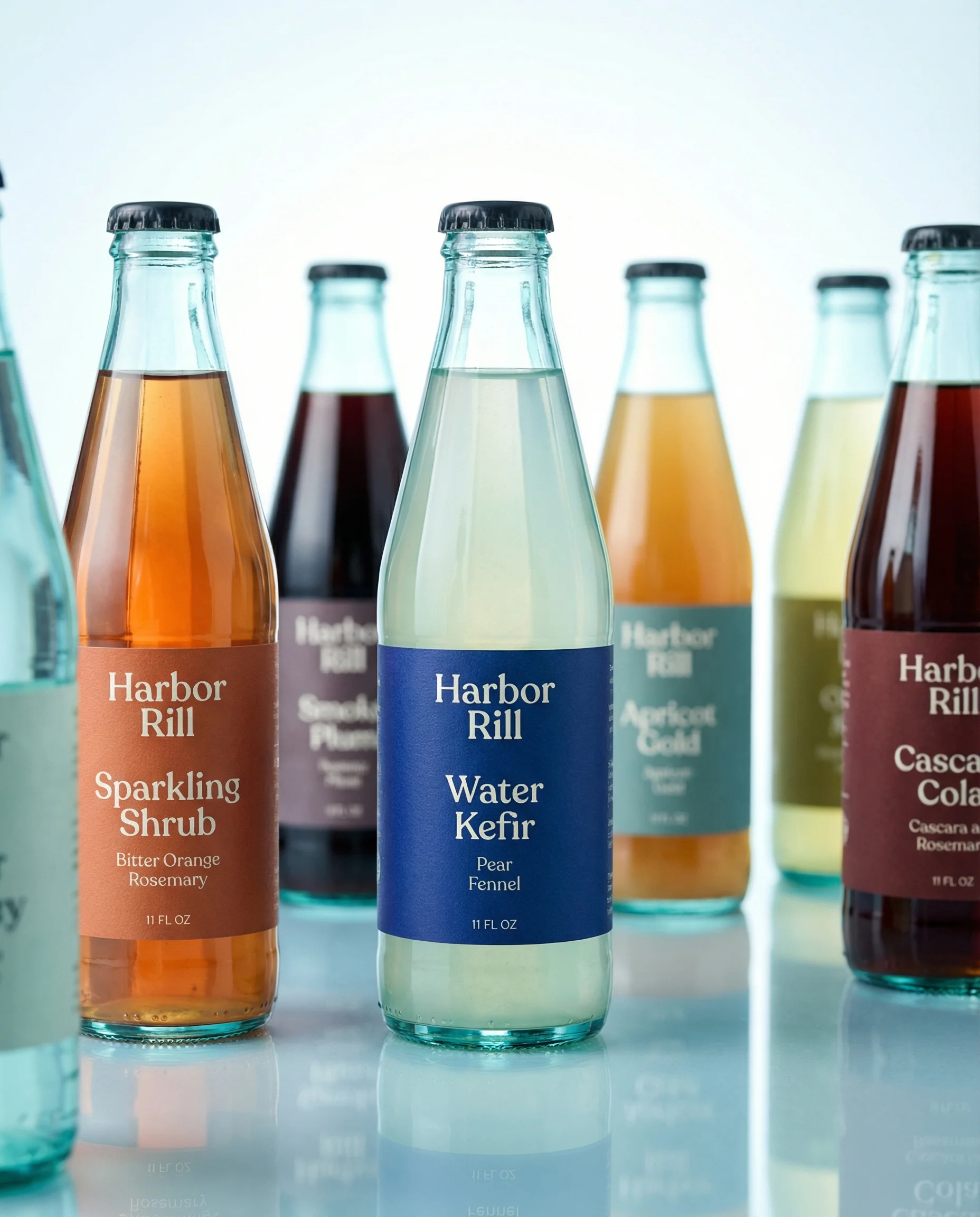 Botanical Drink Lineup scene example for Meta Ad Creative Examples for Ecommerce Brands