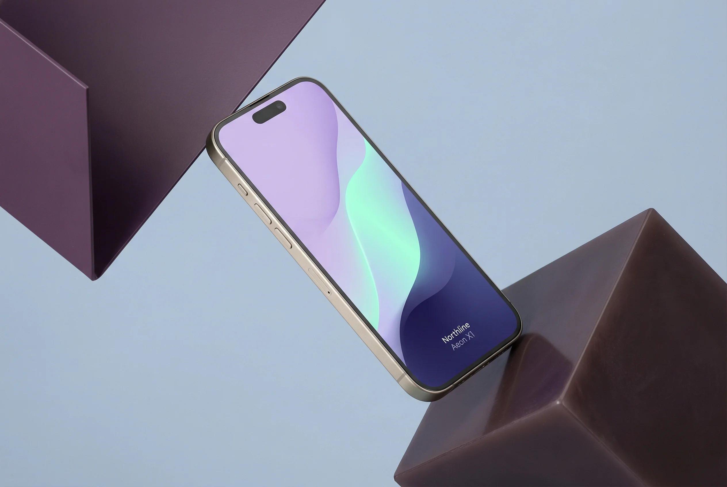 Floating Smartphone Still Life scene example for Meta Ad Image Sizes for Ecommerce Creative