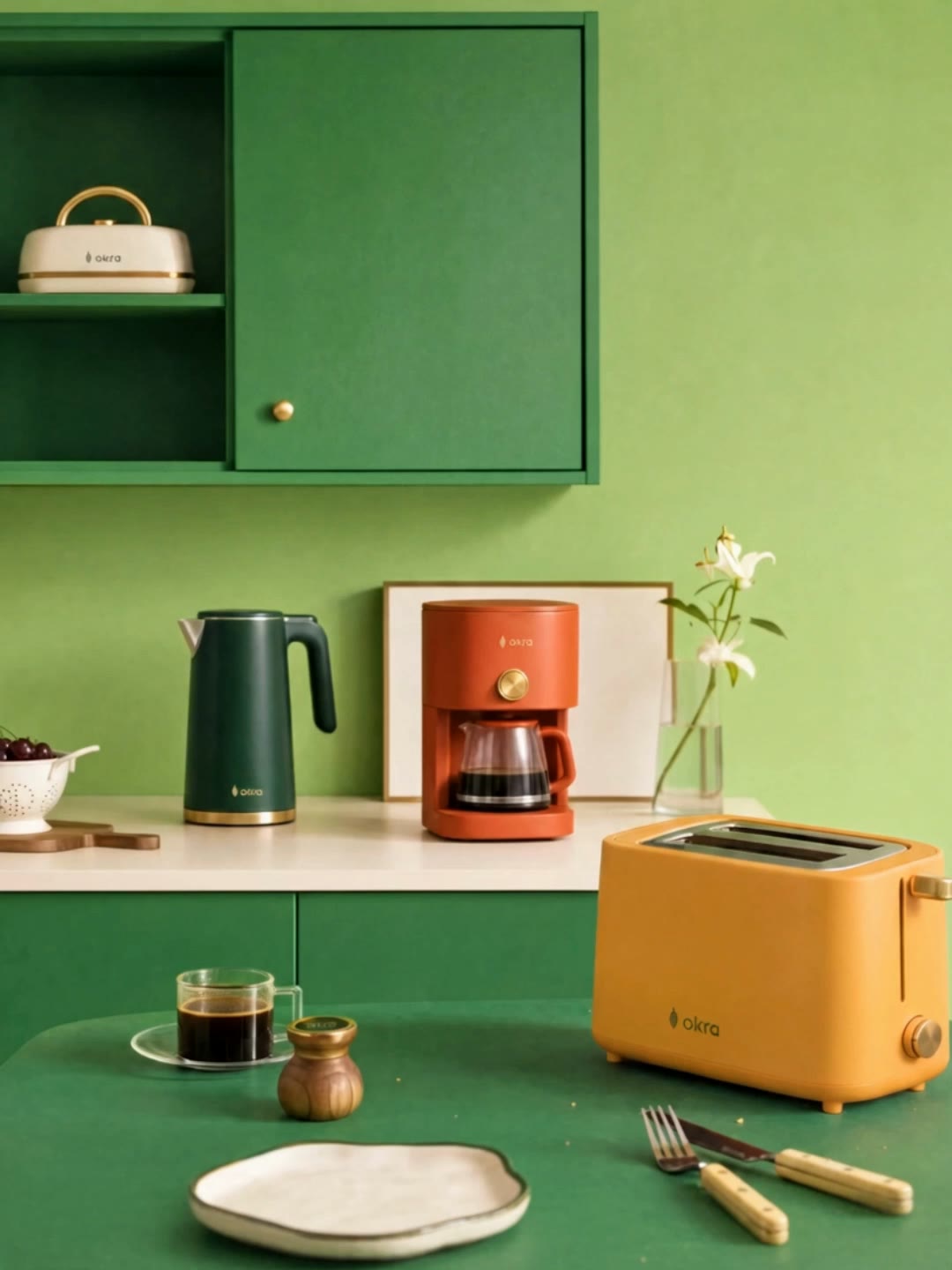 OKRA Frame 4: Colour Rotation - Kitchen Counter, Base Frame