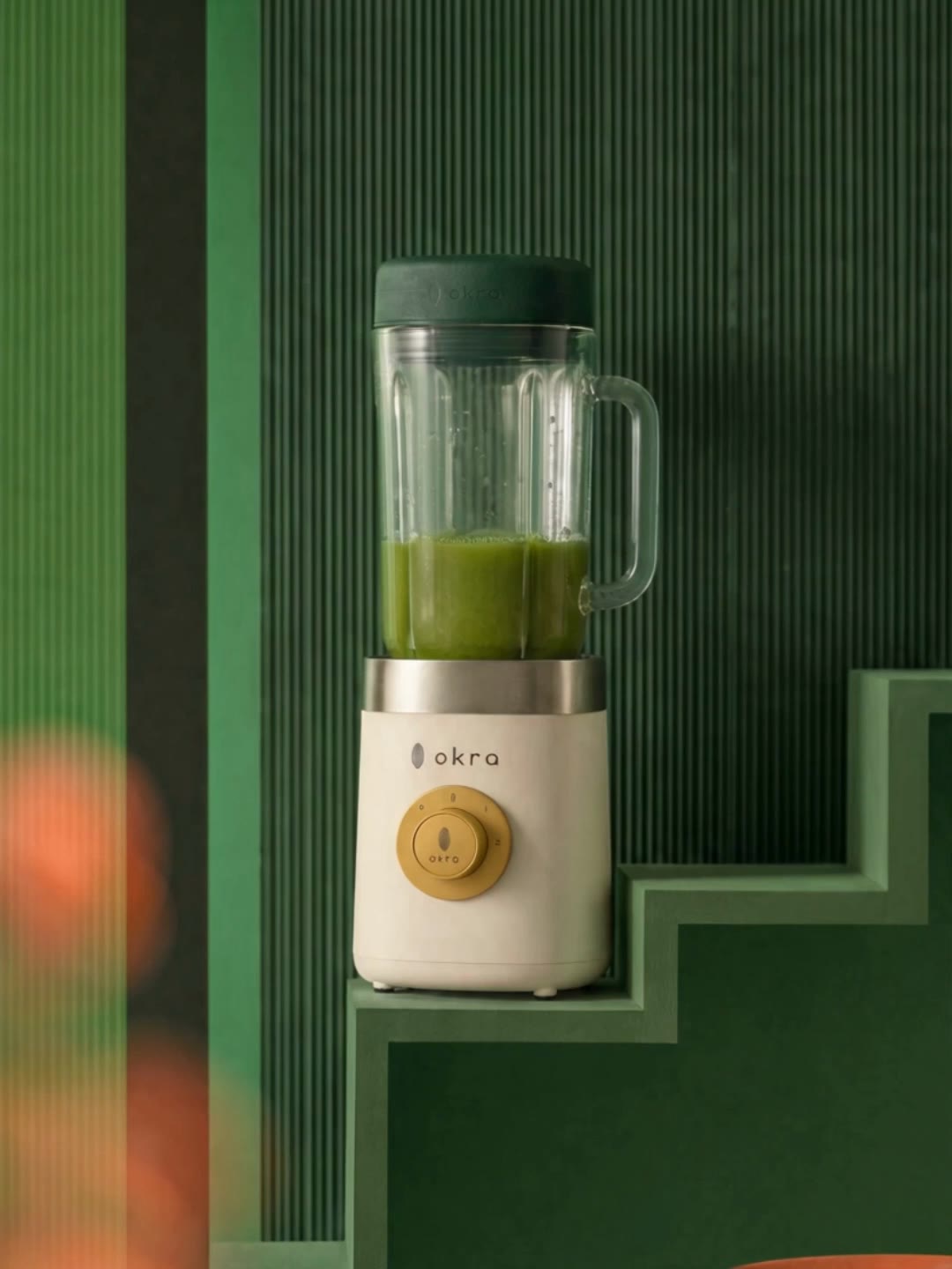 OKRA Frame 6: Stairway Blender - Dripping Green Juice