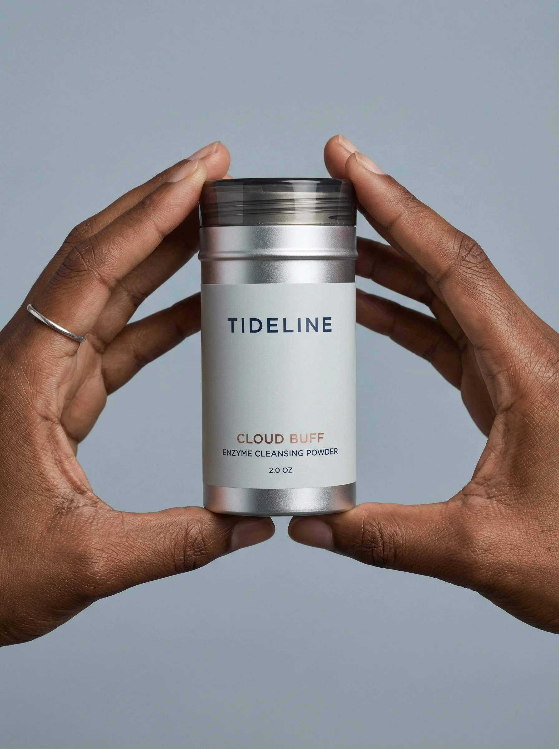 Hands Holding Cleanser public scene for Product-in-Hand Photography
