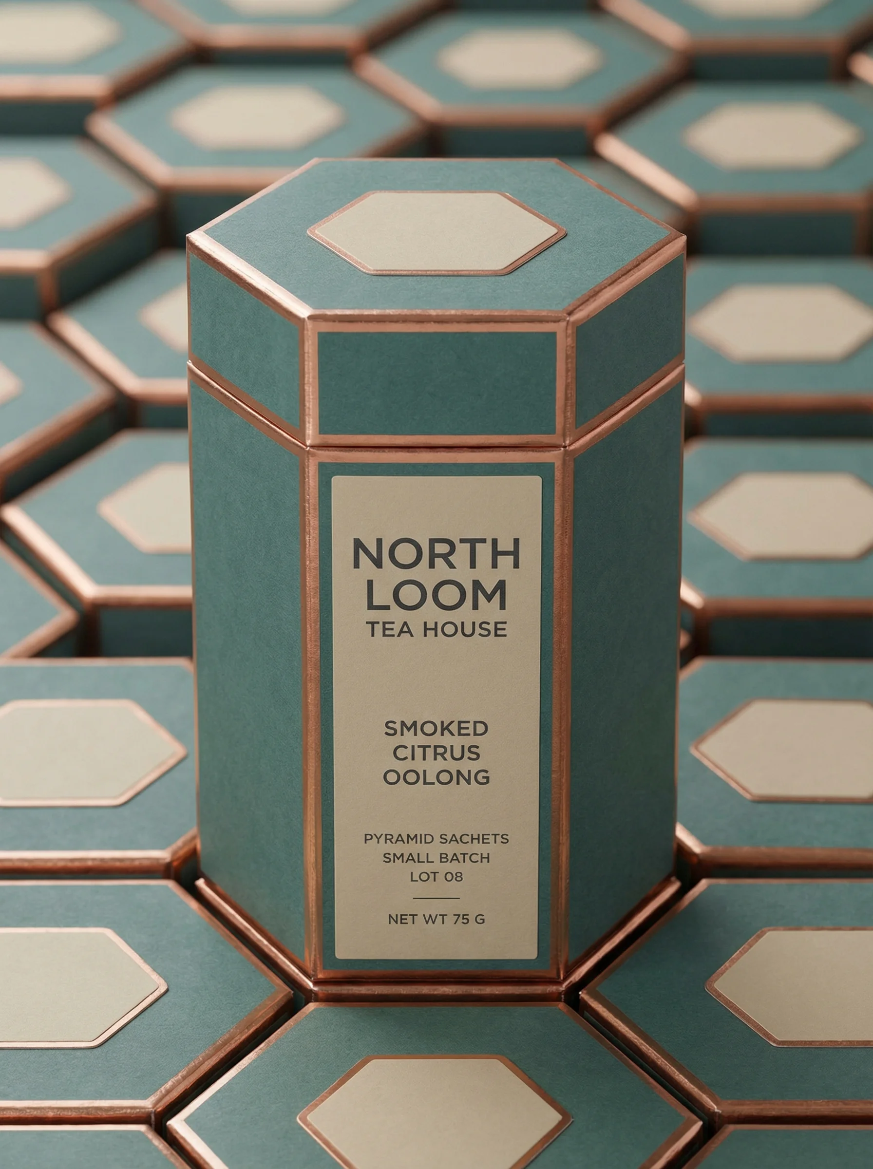 Luxury Tea Carton Hero scene example for Product Launch Ad Ideas for Ecommerce Campaigns