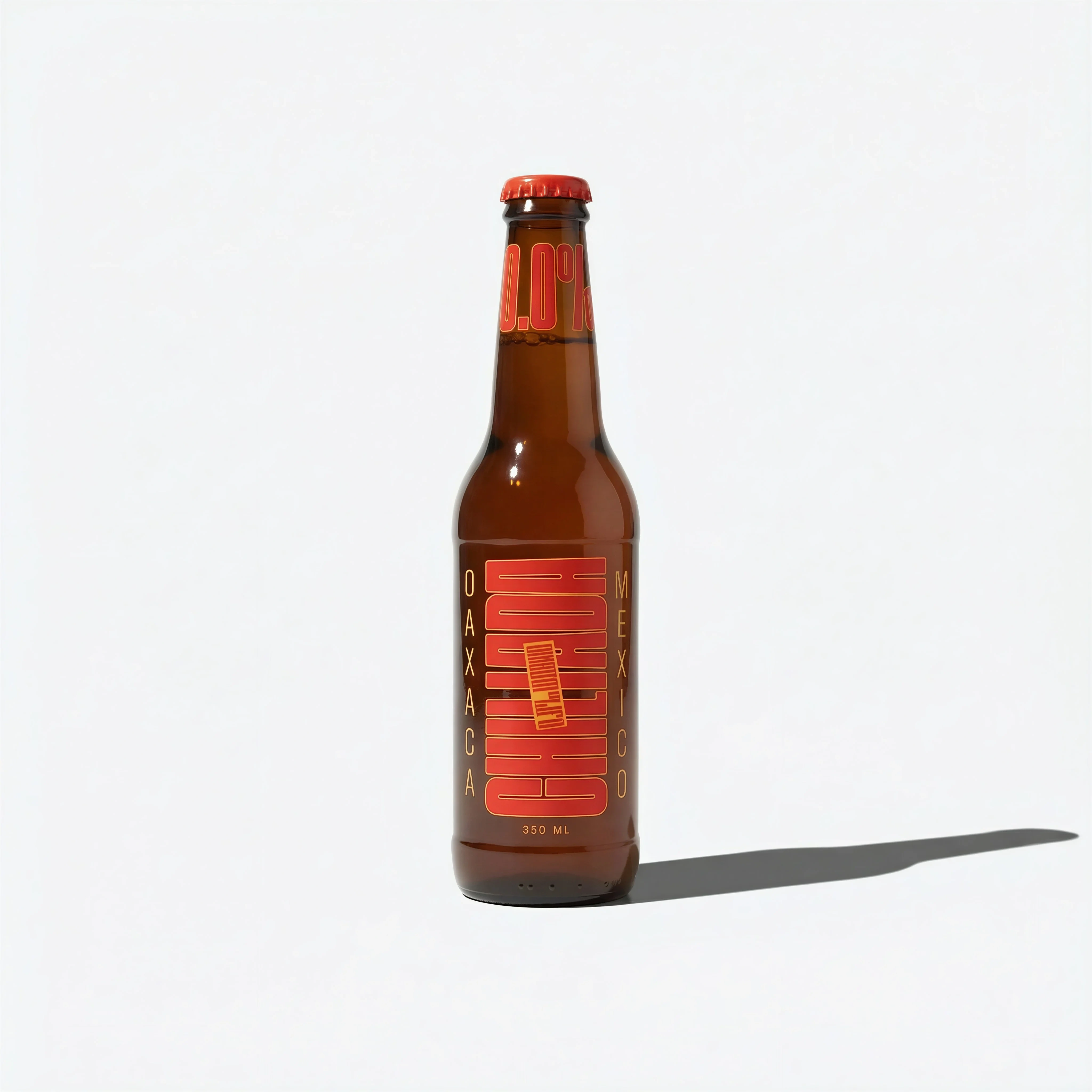Minimal Beer Bottle scene example for Product-on-White Photography