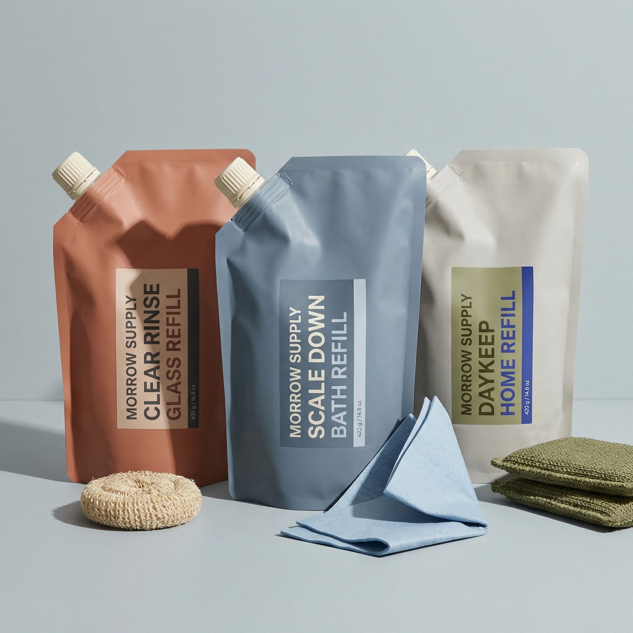 Cleaning Refill Trio scene example for Product Photography Cost Guide for Ecommerce Teams