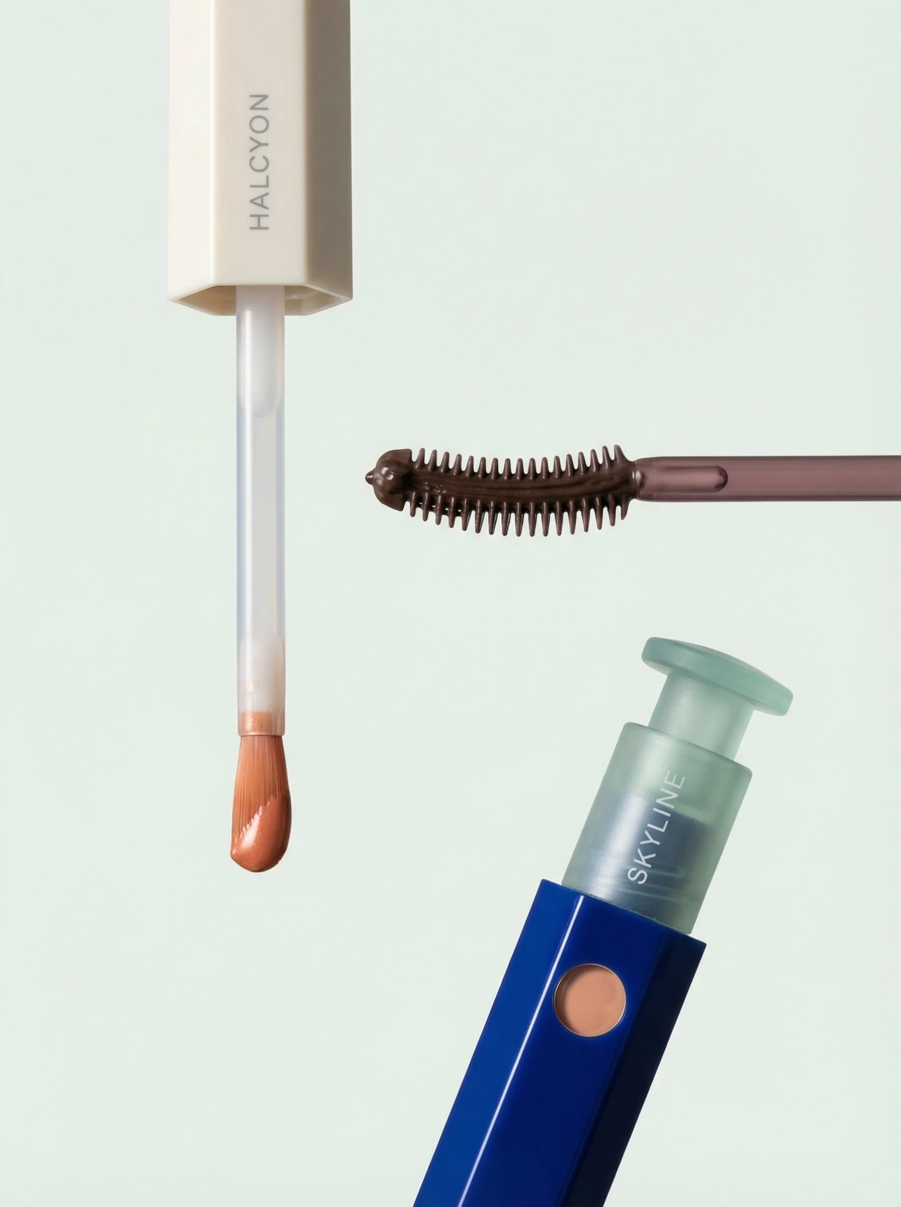 Floating Cosmetic Trio scene example for What Makes AI Creative Production-Ready?