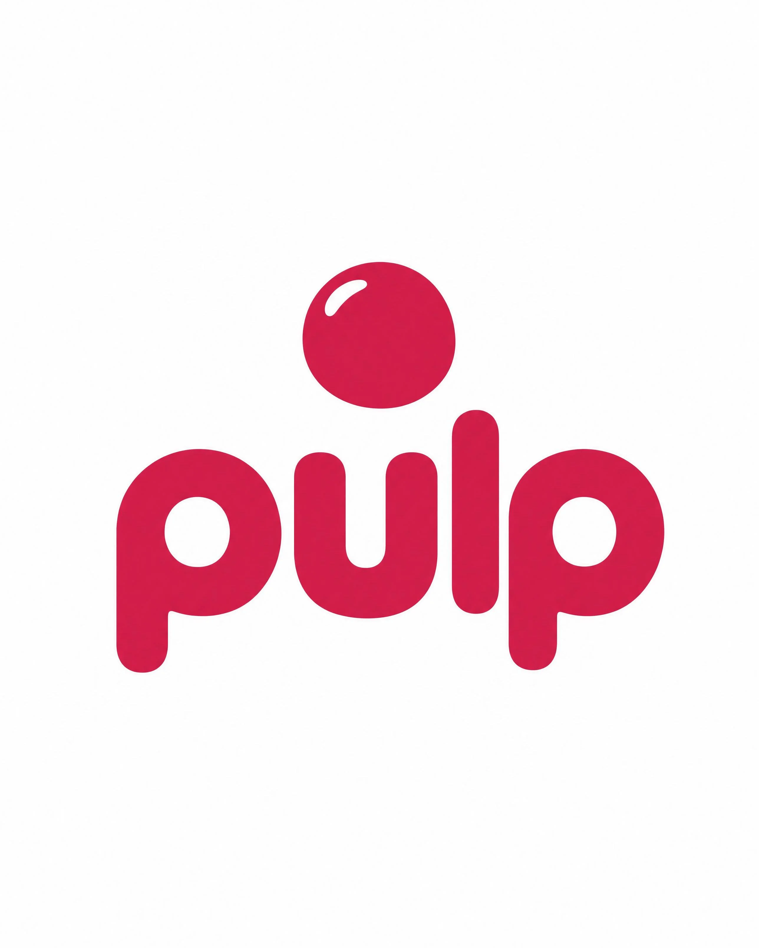 PULP: Brand Identity — The pulp wordmark + bead mark — reused as reference in every generation