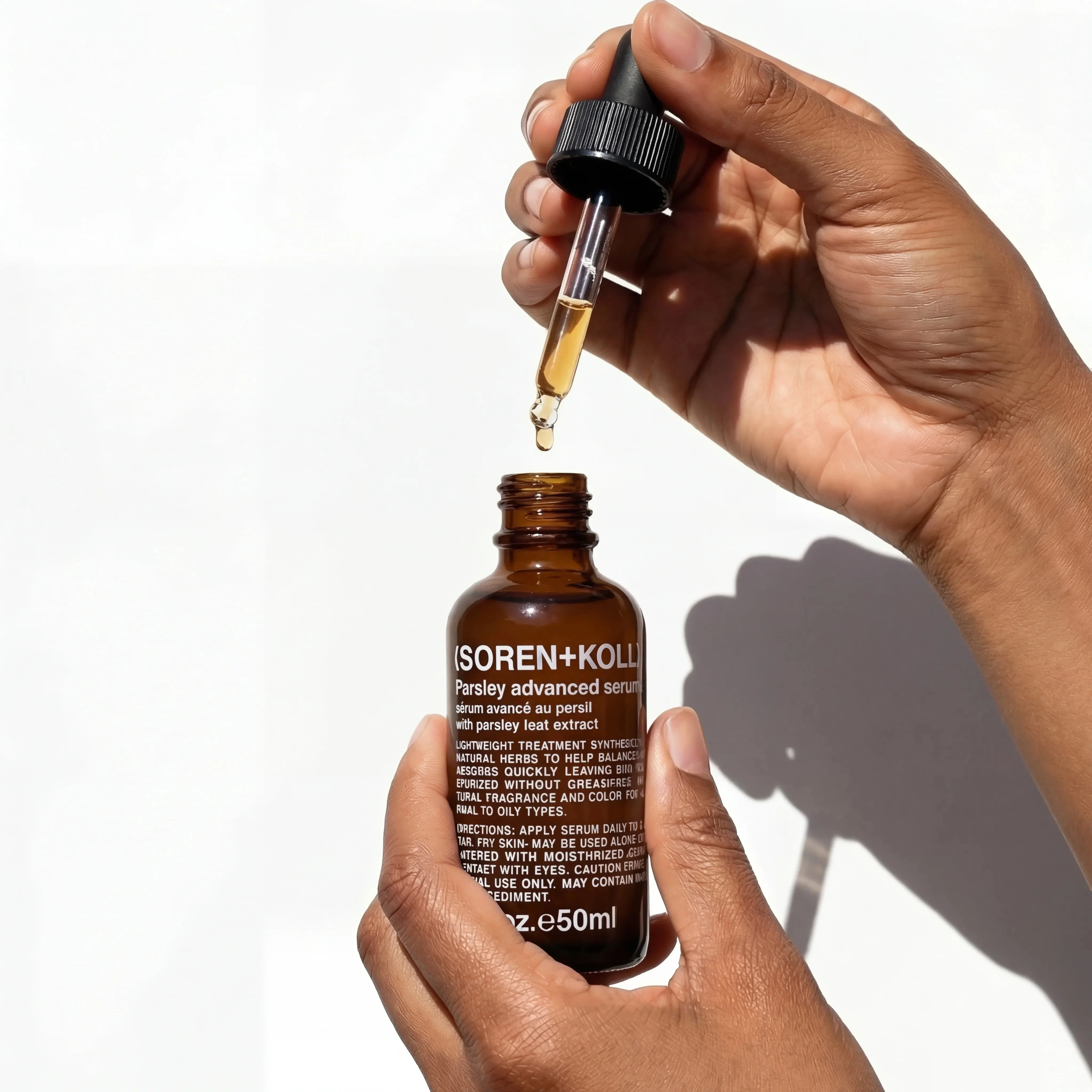 Serum Dropper Close-up scene example for Skincare Product Photography Ideas