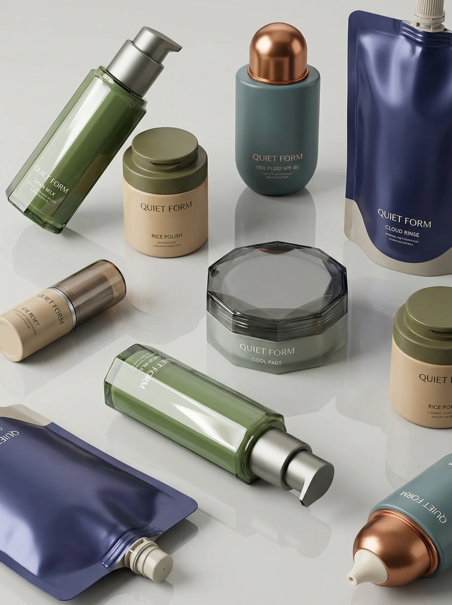 Modern Skincare Collection public scene for Skincare Product Photography Ideas